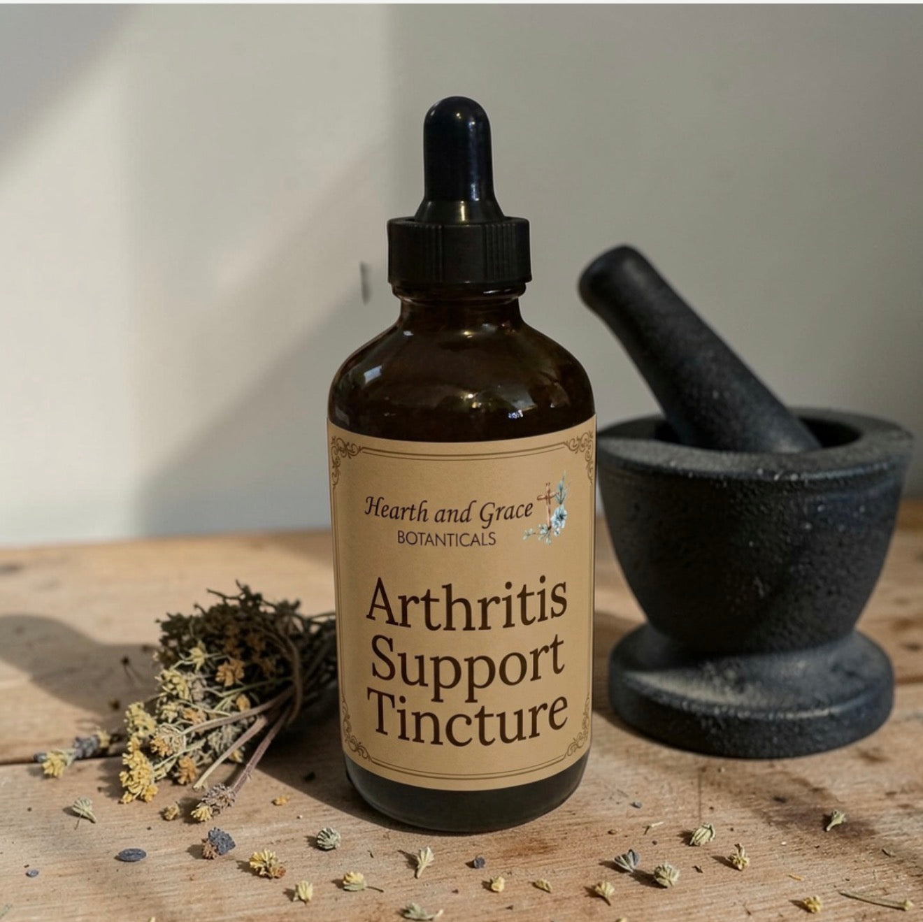Arthritis & Osteoporosis Support Tincture – Joint & Bone Herbal Care