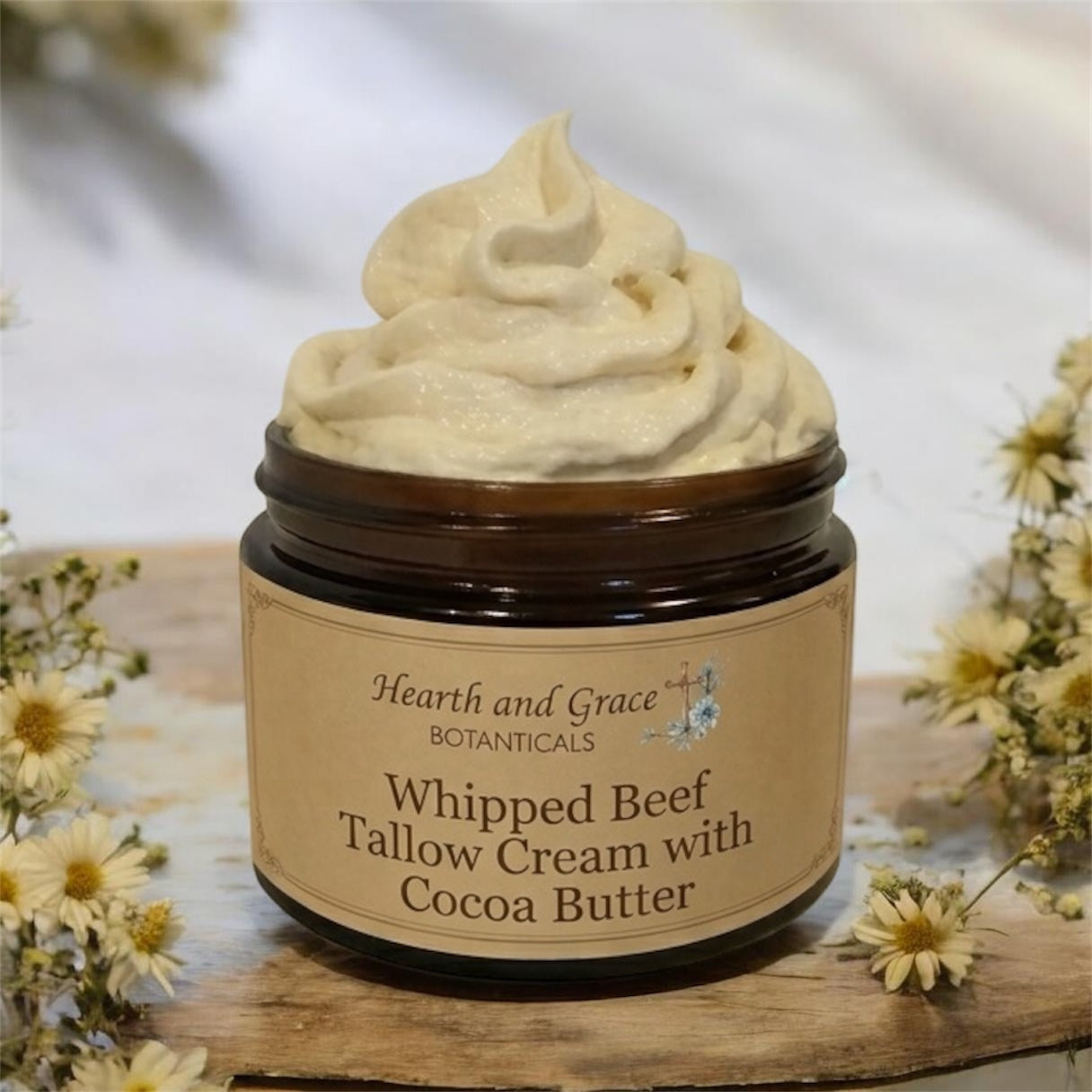 Whipped Beef Tallow Cream with Cocoa Butter