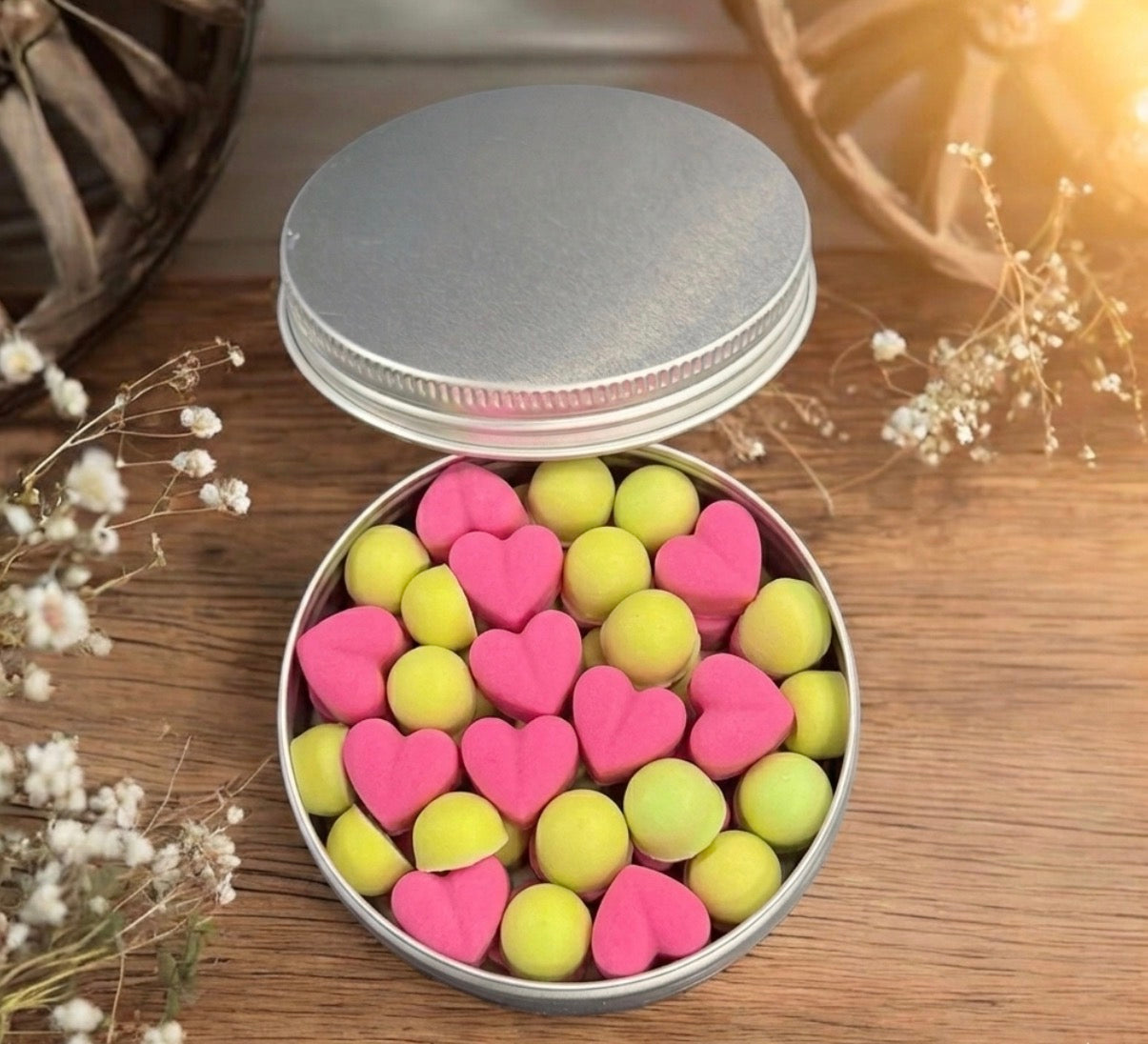 Soap Buttons in 4 oz Tin – Travel-Friendly Mini Soaps